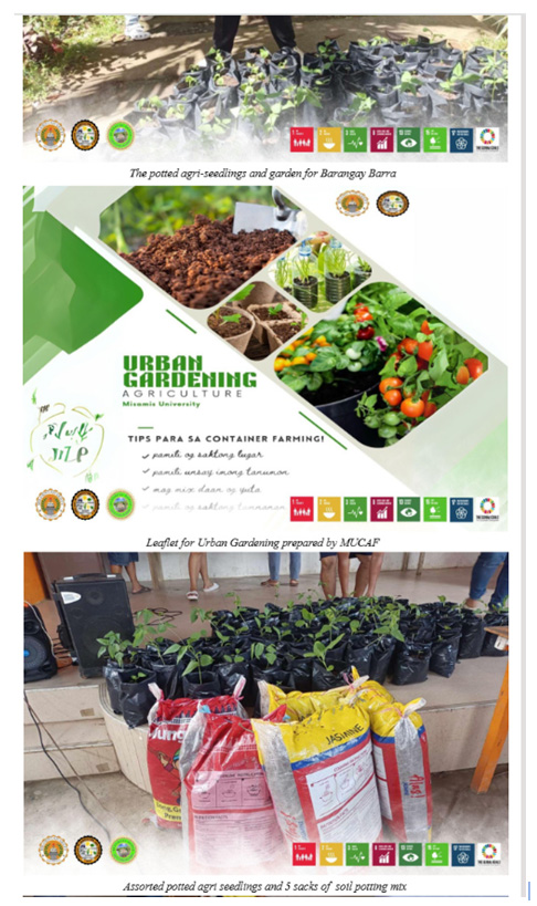 Misamis University Promotes Sustainable Agriculture in Selected Communities in Misamis Occidental 